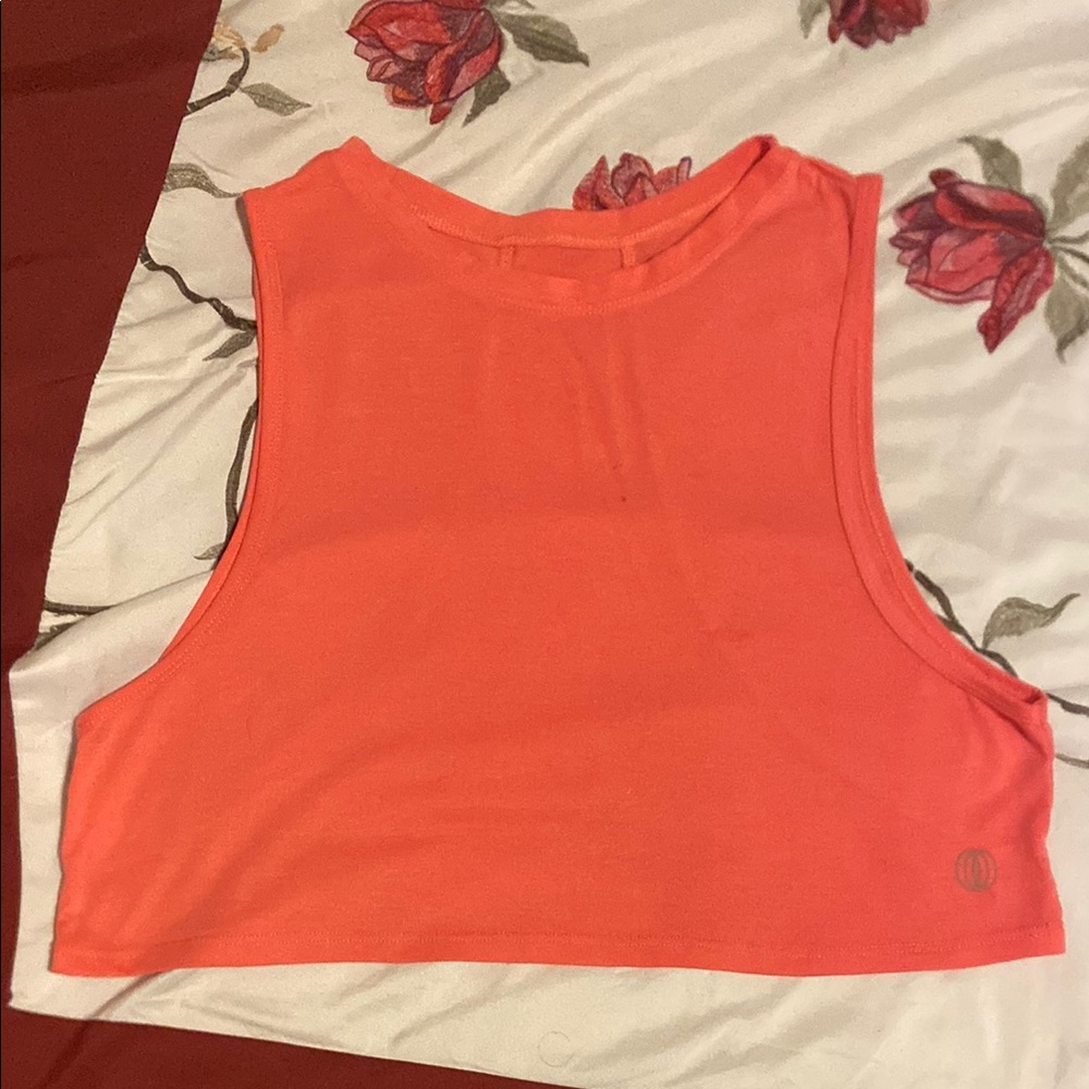 Women's Athletic Coral Muscle Tee